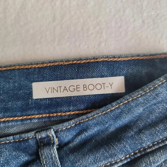NWT Vintage America Womens Jeans Blue Mid Rise Bootcut Heaven Comfort Denim 8/29 - Picture 5 of 9